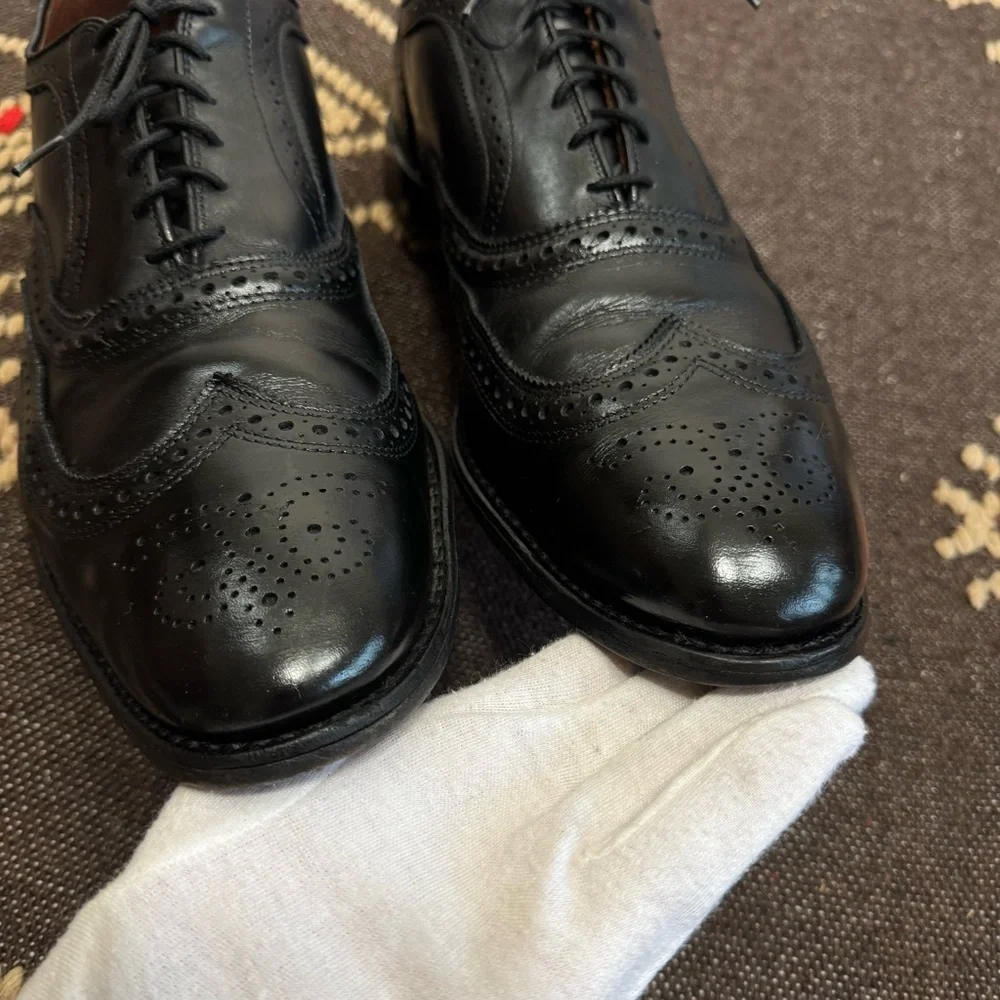 Allen Edmonds Hendrix Leather Oxford Black Sz 14E Wide